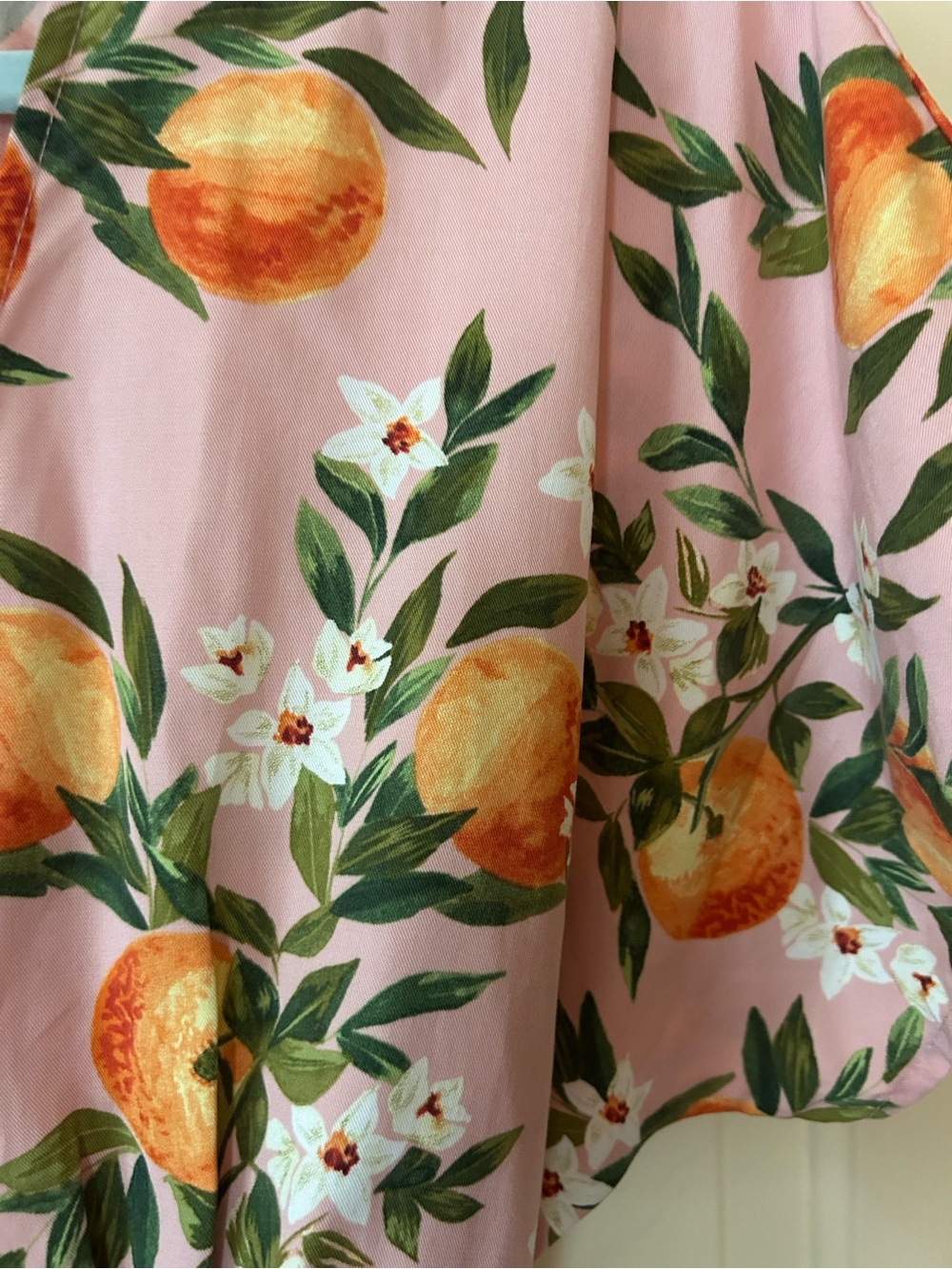 Marine Layer Camila Pink Floral and fruit dress L - Picture 5 of 7